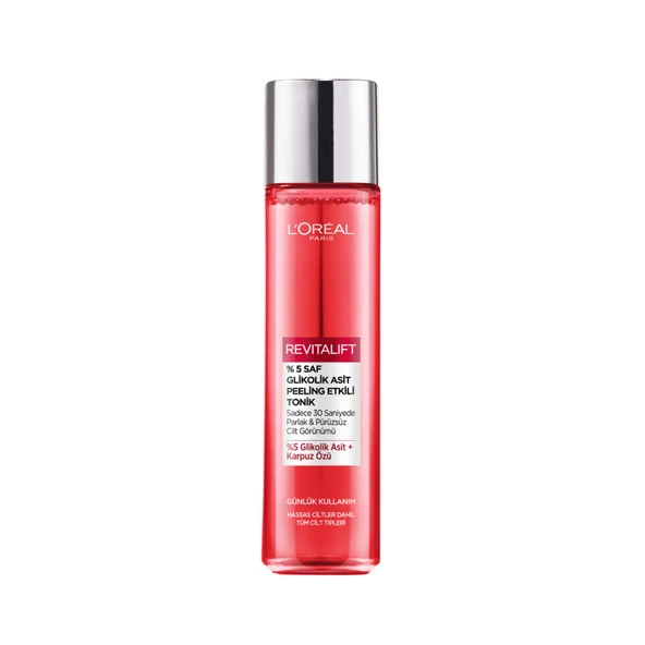 L'Oreal Paris Revitalift %5 Saf Glikolik Asit Peeling Etkili Tonik 180 ml ürün görseli 1