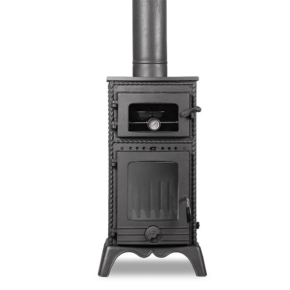 Dorello 3 Tarafı Camlı Fırınlı Pik Döküm Soba DRL-054 ürün görseli 1