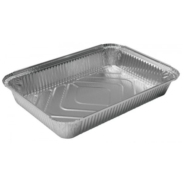 ŞeyliŞeyler - Alüminyum Sütlaç ve Yemek Kasesi 1500 gr 100 Adet - Paket Servis Kabı (Kapak Dahil Set) ürün görseli 1