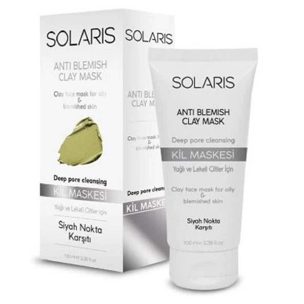 Solaris Kil Maskesi Yağlı ve Lekeli Ciltler İçin 100 ml ürün görseli 1