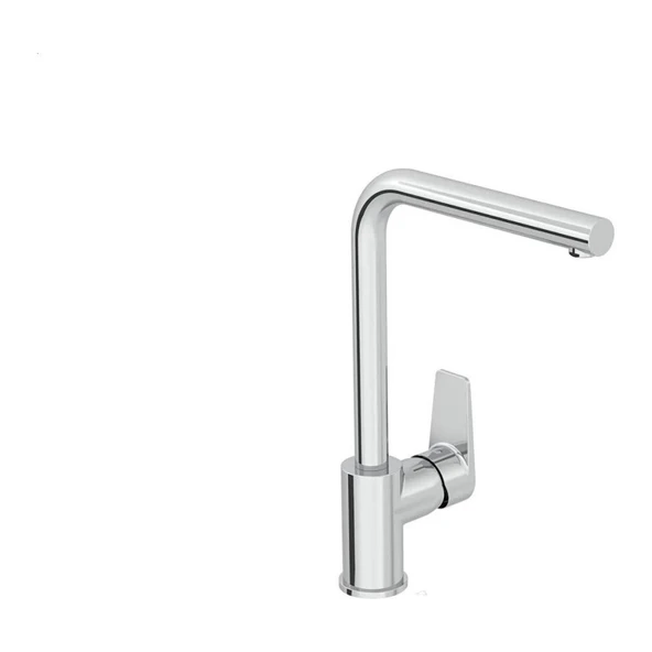 Flow Square Eviye Bataryası A43396 Krom Kaplama Tezgah Üstü Montaj İçin Dayanıklı Yapı ürün görseli 1
