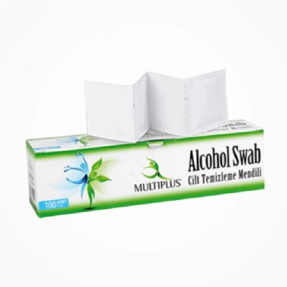 Multiplus Alkol Swab Cilt Temizleme Mendili 100'lü ürün görseli 1