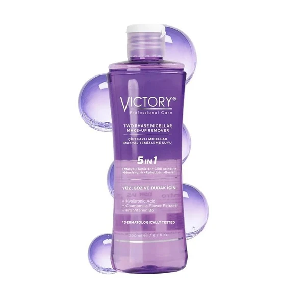 Victory Çift Fazlı Micellar Makyaj Temizleme Suyu 200 ml ürün görseli 1