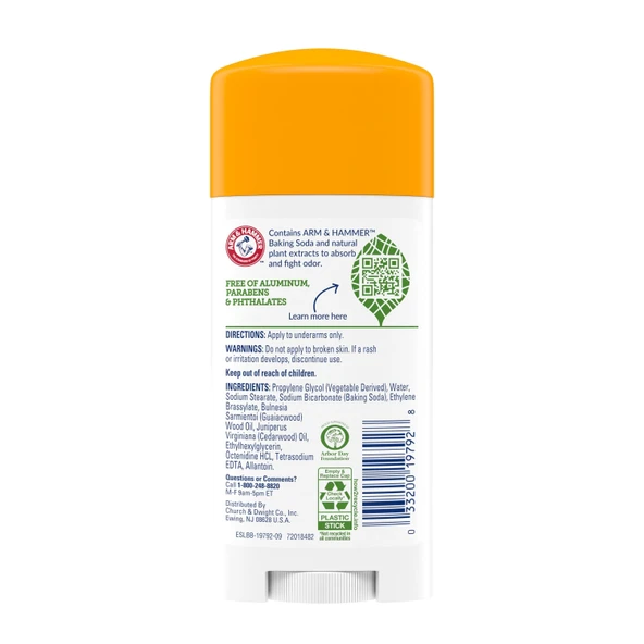 ARM&HAMMER ESSENTIALS NATURAL DEODORANT UNSCENTED71 GR - Resim 2