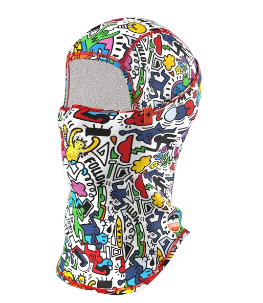 Kids Pro Balaklava Baskılı Su İtici özellikli(DWR) Snowboard Kayak, Motosiklet, Bisiklet Kar Maskesi ürün görseli 1
