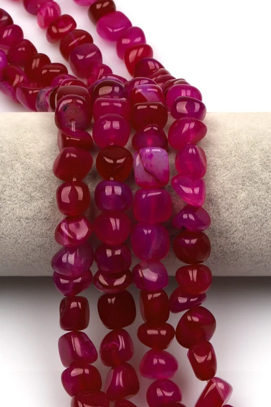 Akik Doğal Taş Dizi 10 x 13 mm Şekilsiz Kesim - DZ-1347 ürün görseli 1