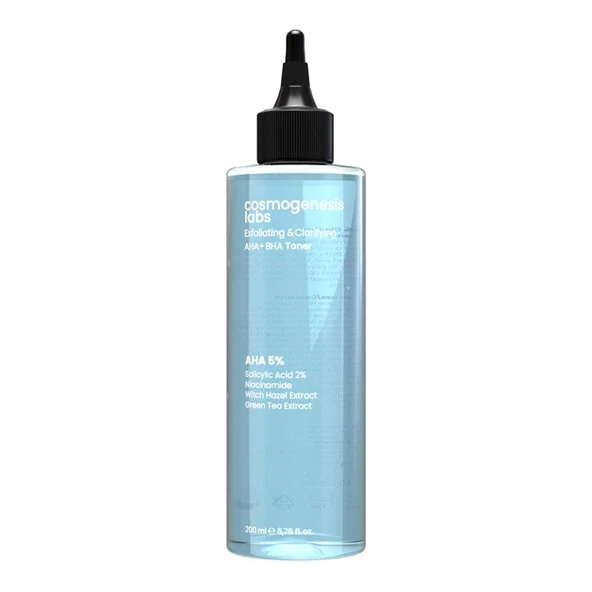 Cosmogenesis Labs Exfoliating Clarifying AHA BHA Toner 200 ml ürün görseli 1