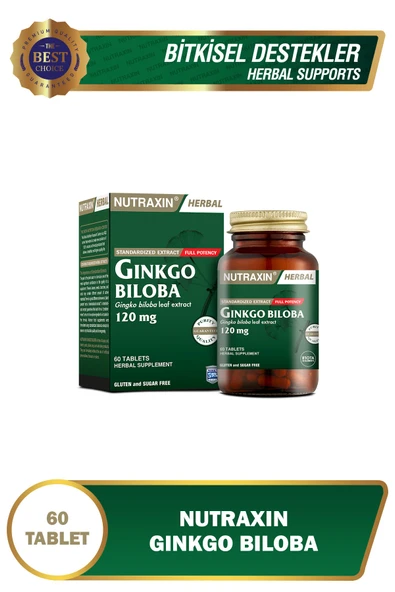 Nutraxin Ginkgo Biloba 60 Tablet ürün görseli 1