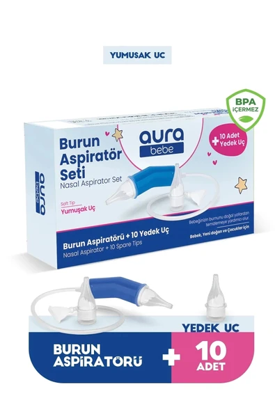 Bebek Burun Aspiratörü ve 10 Adet Yedek Uç ürün görseli 1
