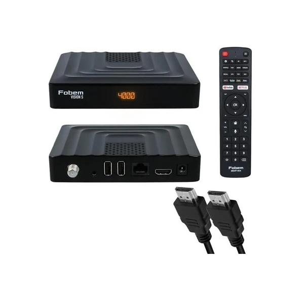 Fobem Vision S Hibrit Ses Komutlu Uydu Alıcılı Android 14 Tv Box 4 GB 32 HDD 1.5ghz (Tunerli) ürün görseli 1