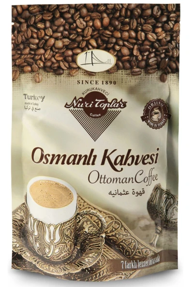 Eminönü Kahvecisi Nuri Toplar Osmanlı Kahvesi Folyo 250gr ürün görseli 1