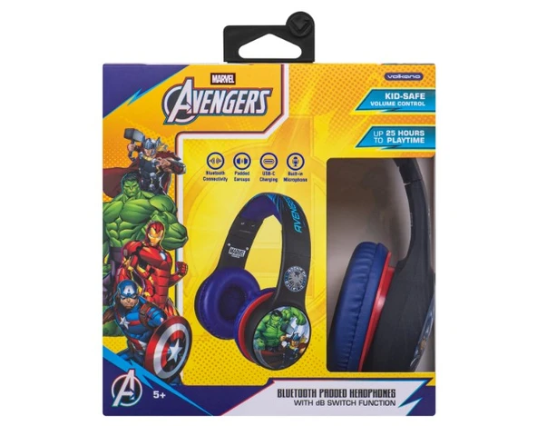 Volkano  Avengers Bluetooth Kulaklıklar (Desibel Ayarlı) MV-9938-AV ürün görseli 1