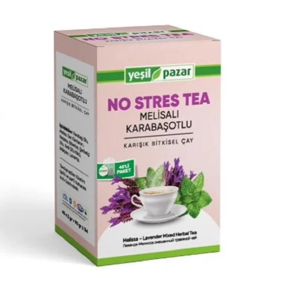 Yeşil Pazar Melisalı Karabaşotlu No Stres Tea 45 Poşet Çay ürün görseli 1
