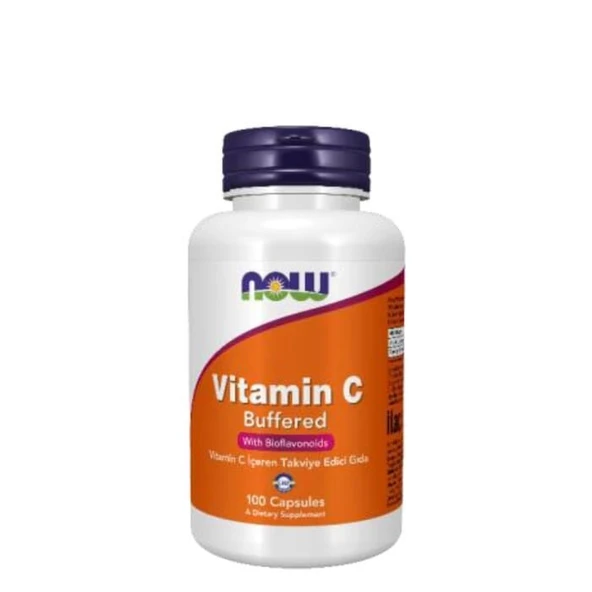 Now Foods Vitamin C Buffered 500 mg 100 Capsules ürün görseli 1