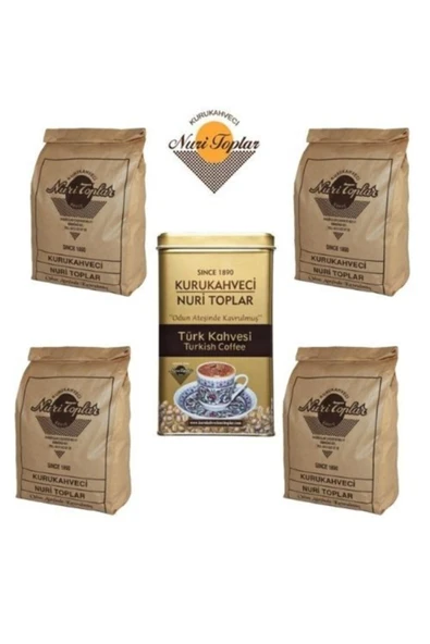 kurukahveci nuri toplar Kurkahveci Nuri Toplar Türk Kahvesi 250 Gr. 4 Adet-300 Gr. 1 Adet ürün görseli 1