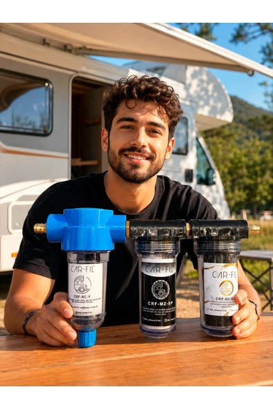 Car-Fil  | Karavan, Tekne & Tiny House 4 Fonksiyonlu Pratik Mobil Su Deposu Dolum Filtresi | Tortu, Klor ve Kireç Önleyici ürün görseli 1