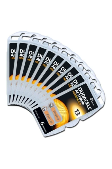 Duracell Activair 13 Numara Işitme Cihaz Pili 6x10 (60 Adet) ürün görseli 1