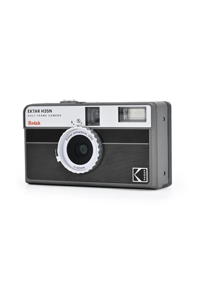 Kodak EKTAR H35N 35mm FIlmlI Fotoğraf MakInesI-ÇIzgIlI SIyah ürün görseli 1
