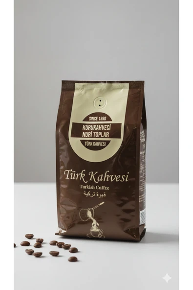 Nuri Toplar Türk Kahvesi Odun Ateşinde Kavrulmuş Öğütülmüş 500 g Folyo Paket ürün görseli 1