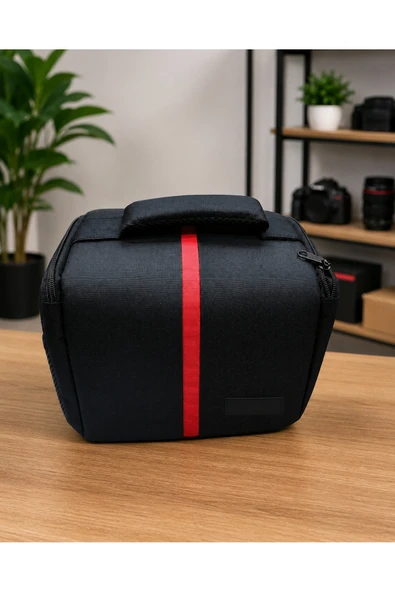 PDX Fotoğraf Makinesi Çantası DSLR ve Aynasız Kamera Uyumlu Kare Omuz Çantası Ayarlanabilir Bölmeli ürün görseli 1