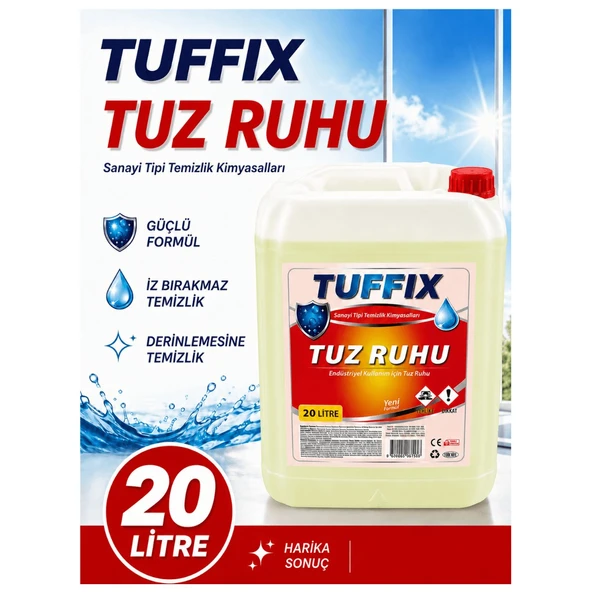 Tuffix 20 Litre Tuz Ruhu - Endüstriyel Kullanım İçin Güçlü Temizlik ve Kireç Çözücü ürün görseli 1