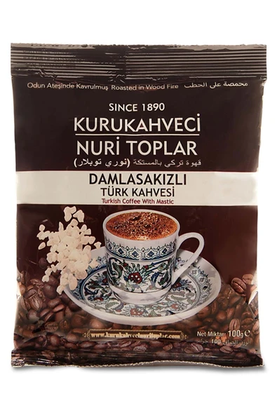 Nuri Toplar Türk Kahvesi Damla Sakızlı 100 gr ürün görseli 1