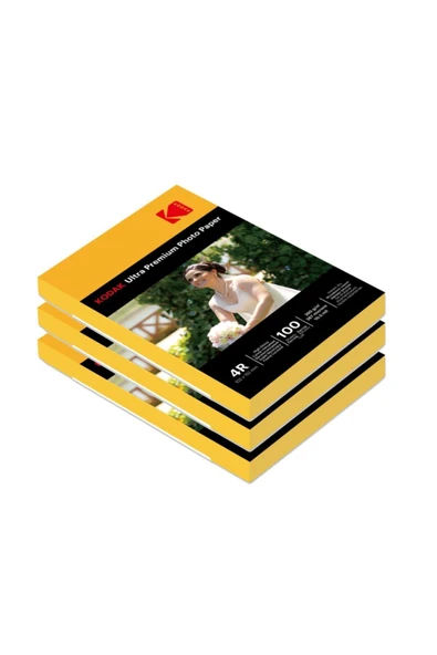 Kodak 260 Gram 10x15 Parlak 3'lü Paket Fotoğraf Kağıdı ürün görseli 1