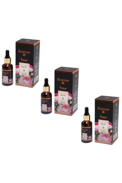 Rosense Cilt Yağı Gül Yağı 30 ml 3 Adet ürün görseli 1