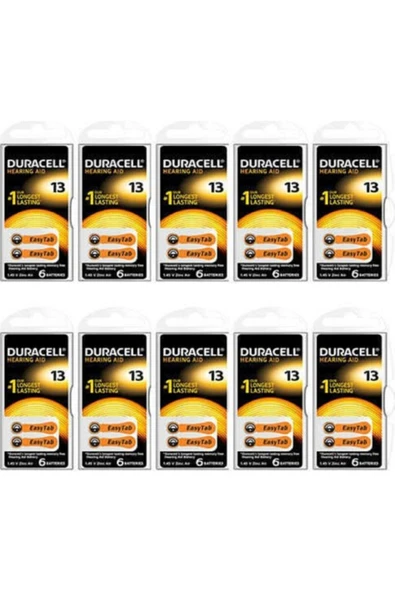 Duracell 13 Numara Kulaklık Pili 10 Paket 6'lı ürün görseli 1