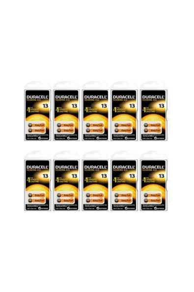 Duracell Işitme Cihazı Pili 13 Numara 60'lı ürün görseli 1