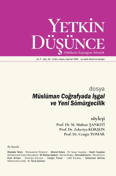 Yetkin Düşünce Dergi 34.Sayı Nisan-Mayıs-Haziran 2026 ürün görseli 1