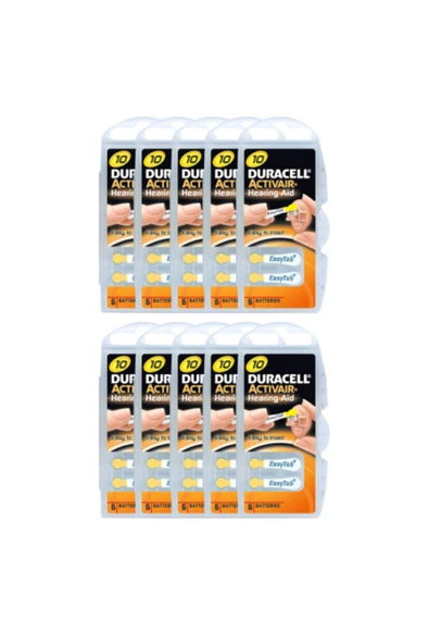 Duracell Activair 10 Numara Pil 10'lu Paket Seti ürün görseli 1