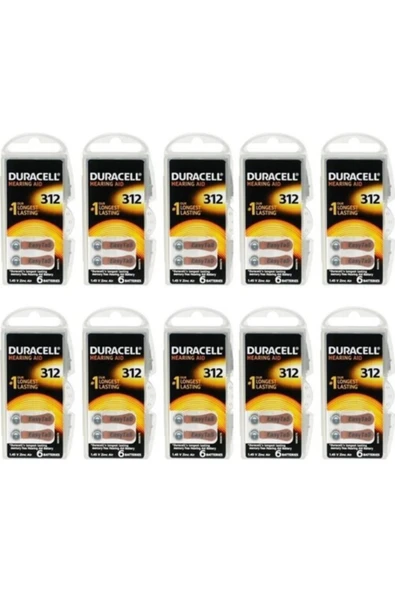 Duracell 312 Numara Kulaklık Işitme Cihazı Pili ürün görseli 1