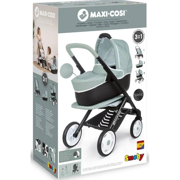 Smoby Maxi-Cosi 3'ü 1 Arada Oyuncak Bebek Arabası OYUNCAKTIR ürün görseli 1