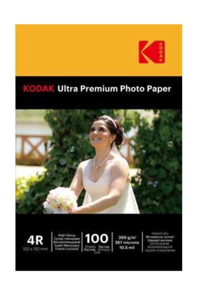 Kodak Ultra Premium (glossy) Parlak 10x15 260gr Fotoğraf Kağıdı ürün görseli 1