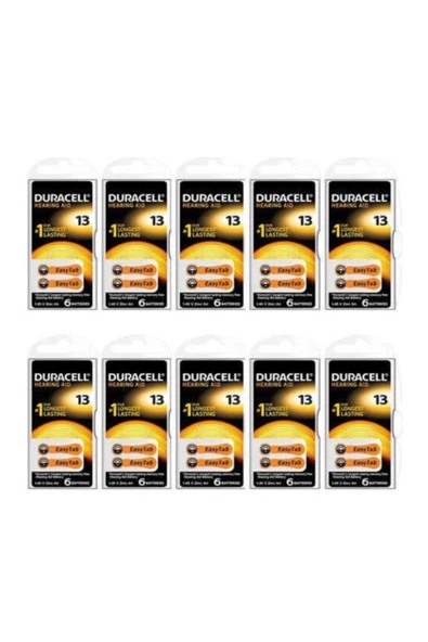 Duracell Activair 13 Numara 60'lı Özel Kulaklık Pili Paketi ( 60 Adet ) ürün görseli 1