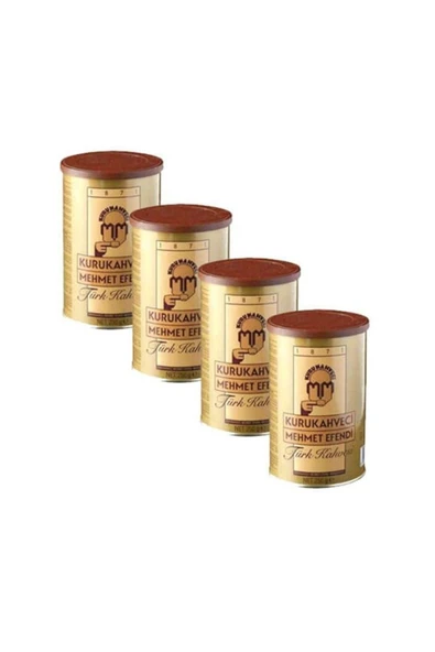Mehmet Efendi Kurukahveci Türk Kahvesi 250 gr Teneke 4 Adet ürün görseli 1