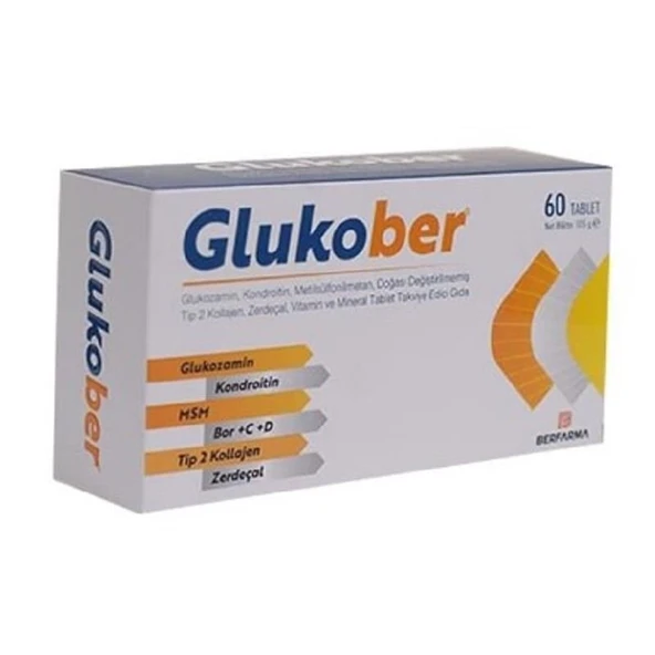 Glukober Takiviye Edici Gıda 60 Tablet ürün görseli 1