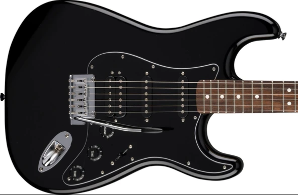 Fender Standard Stratocaster HSS Laurel Klavye Black Elektro Gitar - Resim 2