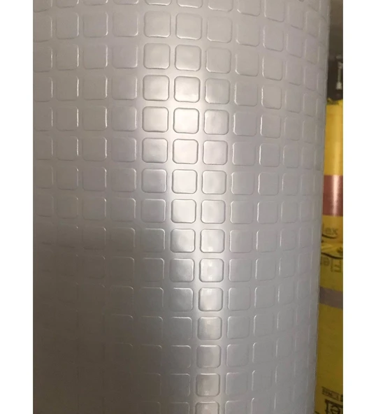 OTO ZEMİN KAPLAMA 2m X 5m GRİ DAMA DESEN pvc OTO YER DÖŞEMESİ0245898855 ürün görseli 1