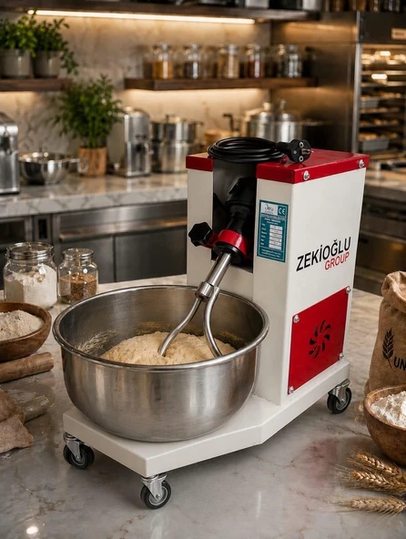 DEV MİKSER HAMUR KARMA MAKİNASI 10 KG UN 5 LT SU 15 KG KAPASİTELİ ürün görseli 1