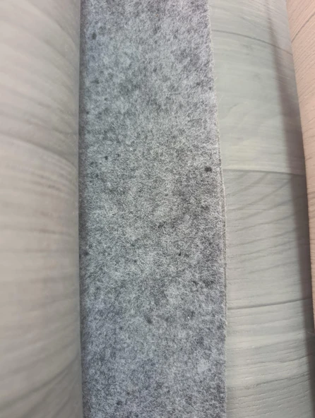 MUŞAMBA 1m X 2m AHŞAP DESENLİ PVC ZEMİN KAPLAMA YER DÖŞEMESİ GRİİY ürün görseli 1
