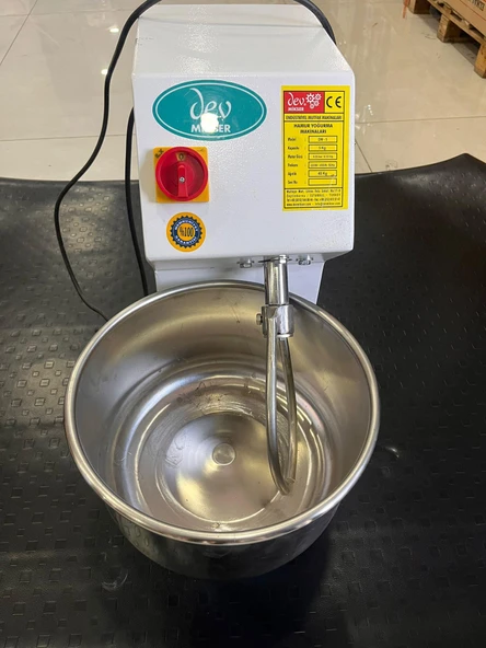DEV MİKSER PROFESYONEL HAMUR KARMA MAKİNASI 5 KG UN 3 LT SU 8 KG KAPASİTELİ ürün görseli 1