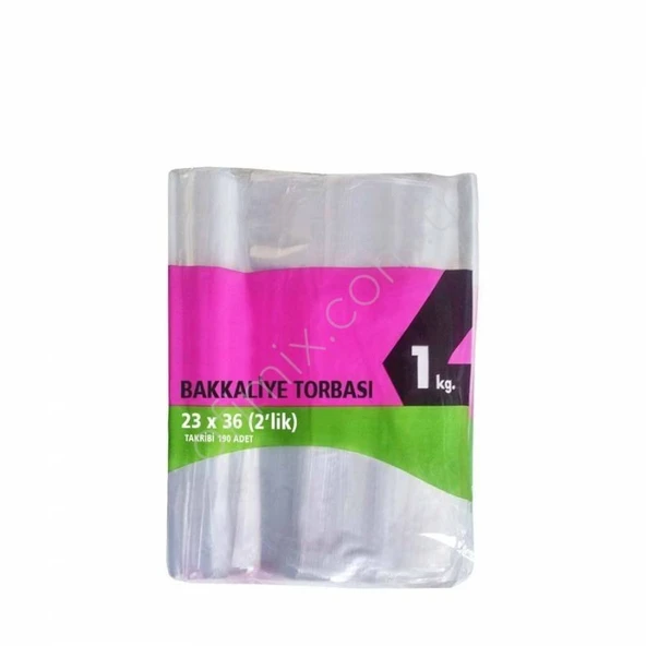 ARMA ŞEFFAF Bakkaliye torbası (poşeti) 2'lik 23 X 36 ürün görseli 1