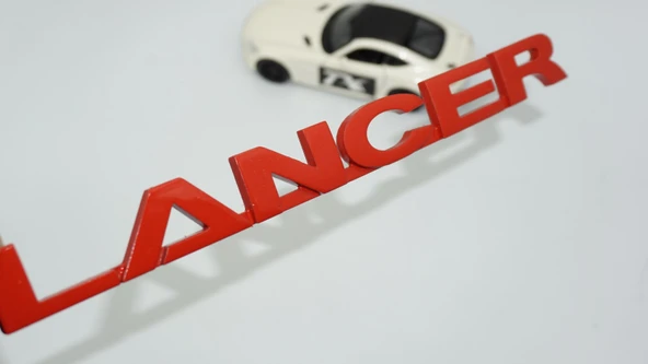 DK Tuning Lancer Bagaj Kırmızı Yazı Logo Arma Mitsubishi İle Uyumlu ürün görseli 1
