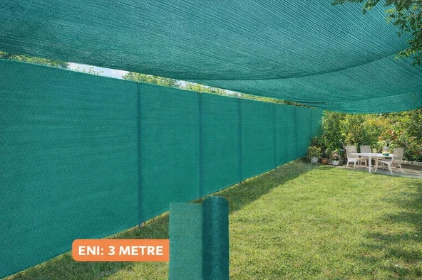 Gölgelik File %40  file  3 METRE X 60 METRE Bahçe Gizleme Ağı Bahçe  Çit Örtüsü Meyve Ağacı Örtüsü ürün görseli 1