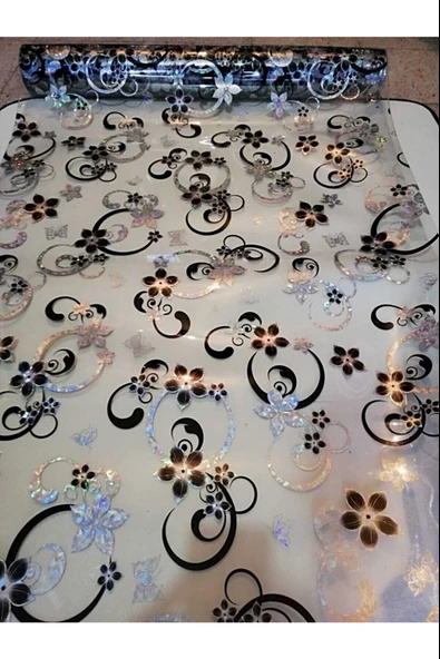 ŞEFAF  Masa Örtüsü 100cm X 120cm 1.8mm Pvc Masa Örtüsü Desenli Koruyuc ürün görseli 1