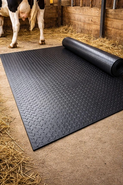 Kauçuk Hayvan Yatağı lastik 14 MM, pikap arkası lastik çok amaçlı lasitik 214 CM X 5 metre ürün görseli 1