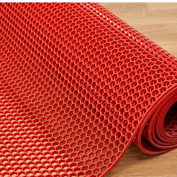 CLOURMAT KIRMIZI KAYDIRMAZ PETEK  PASPAS (KIRMIZI) 120cmx100cm ürün görseli 1