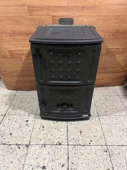 916 BEKAŞ SALON LUX CAMSIZ ŞÖMİNE ATEŞ TUĞLALI SOBA ( DÖKÜM ) ürün görseli 1